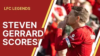 Steven Gerrard goal vs. Celtic Legends - and celebration!