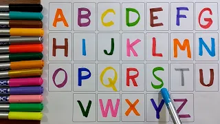 A for Apple, B for Ball, Alphabet, छोटे बच्चों की पढ़ाई, #abcdsongs #kidssong #toddlers #learncolos