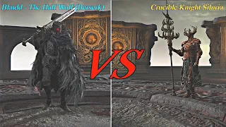 Blaidd The Half-Wolf (Berserk) vs Crucible Knight Siluria | Elden Ring NPC Battle #8