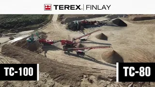 테렉스 핀레이 자주식 컨베이어,이동식 컨베이어 Terex Finlay TC 100 and TC 80 conveyors