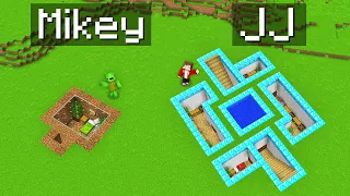 Mikey Poor vs JJ Rich UNDERGROUND HOUSE Survival Battle in Minecraft (Maizen)