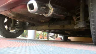 Custom exhaust on Hyundai Getz