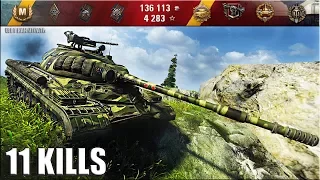 Танк Т-10 лучший бой 🌟 11 фрагов 🌟 карта: Тихий берег. World of Tanks как играют статисты wot