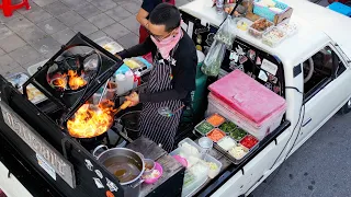 Truck Master Chef's Wok Cooking on the Road | Thai Street Food