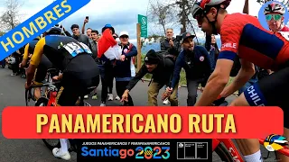 Panamericano Santiago 2023 Hombres - Gran fondo Ruta, Arde el cerro San Cristobal #ruta #ciclismo