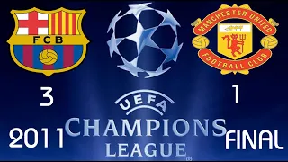 Barcelona vs Manchester United 2011 UCL Final match Highlights