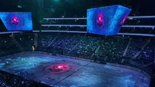 Seattle Kraken New pregame show kraken tentacle debut 1/15/22 vs LA Kings