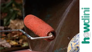 How to clean a paint roller