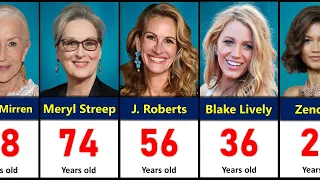 Age of Famous Hollywood Actresses in 2024 | Oldest to Youngest