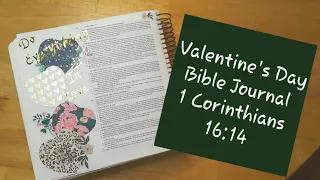 Valentine's Day Bible Journaling