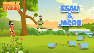 fraternal twins Jacob and Esau, sons of Isaac and Rebecca | Bible Stories