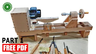 Wooden Lathe Making 1 - DIY