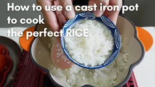 Cooking White Rice with Cast Iron Pot