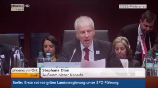 OSZE-Treffen in Hamburg: Rede Stéphane Dion am 08.12.2016