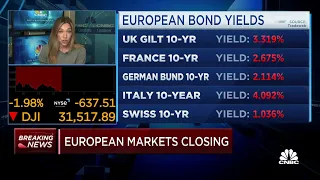 European banks see a sharp sell-off