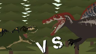T Rex Vs Spinosaurus jp3 alternate ending | Stick Nodes Animation |