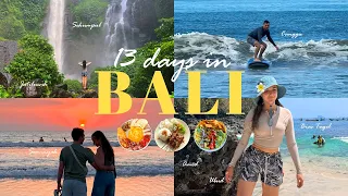 13 days in BALI VLOG (1/2)🌺 where to go on bike, food, hotels, shopping, snorkeling, surfing