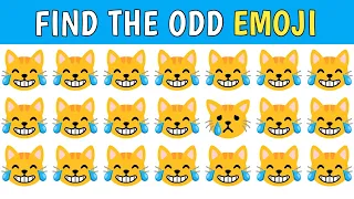 Find The Odd Emoji | Emoji Challenge: Seek and Spot the Sneaky Oddball!