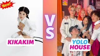 Kika Kim VS Yolo House & Friends 💕 Xo Team Dance Tiktok 2022 P5 💘Feels New Tiktok Dance Challenge