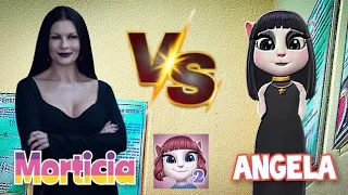 My Talking Angela ❤️‍🔥||Angela Vs Morticia 🖤||😎 Cosplay/Makeover Gameplay