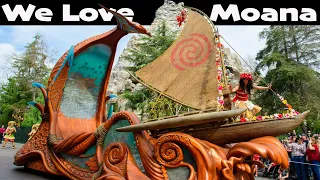 Disneyland Magic Happens Parade - Moana & Maui Floats