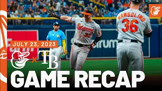 Orioles vs. Rays Game Recap (7/23/23) | MLB Highlights | Baltimore Orioles