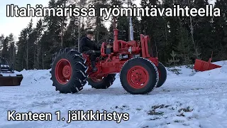 Valmet 565.2 - Kannen 1. jälkikiristys & Ryömintäajoa