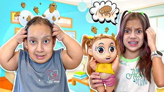 Maria Clara got lice - Funny story for children with MC Diversão