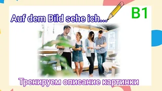 Часть 5. Auf dem Bild sehe ich. Описание картинки. Уровень В1.