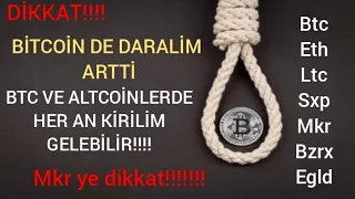 DİKKAT BİTCOINDE DARALIM ARTTI KIRILIM HER AN GELEBILIR! ALTCOINLER NE ZAMAN YUKSELECEK? YATIRIM FON