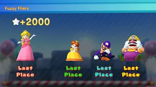 Mario Party 10 - Peach vs Daisy vs Waluigi vs Wario - Haunted Trail