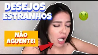 PROVANDO DESEJOS ESTRANHOS DE GRÁVIDA - sabonete, grama, cebola, ovo com leite condensado *vomitei*