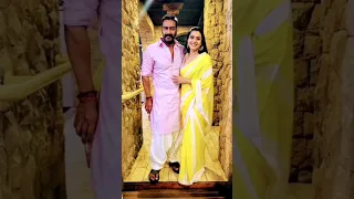 ❣️Kajol with Husband Ajay Devgan 😍 cute couple status video  #ajaydevgan #kajol #shorts #yt shorts