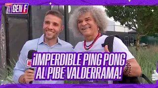 ¡IMPERDIBLE PING PONG del Chape Edul al PIBE VALDERRAMA en Miami!