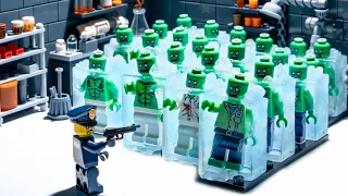 Zombies frozen in the laboratory?? - Lego Zombie Outbreak