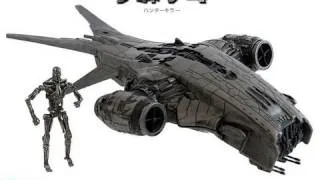 Terminator Salvation Hunter Killer with T-700 Movie Vehicle Toy Review