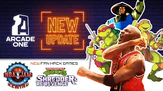 ARCADE ONE: NEW UPDATE - Fan Hack Games - NBA Jam Rewind with Jordan MK + TMNT Shredder's Re-Revenge