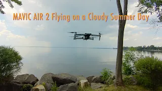 DJI Mavic Air 2 Flying on a Cloudy Summer Day