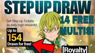 154 FREE DRAWS! SO MANY PULLS! Seven Deadly Sins Grand Cross!