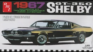 1967 Shelby Mustang GT-350 1:25 Scale AMT #834  -Model Kit Build & Review