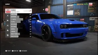 Need for Speed Payback 1000hp Widebody Dodge Hellcat build