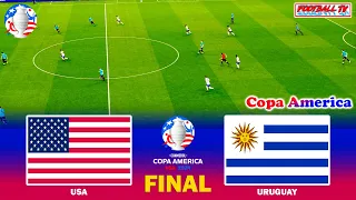 USA vs URUGUAY - COPA AMERICA FINAL | Full Match All Goals 2024 | eFootball PES Gameplay PC