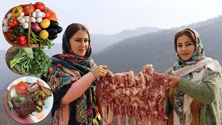 IRAN Rural Style Sadj Kabab ♧ Traditional Delicious Village Cooking