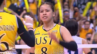 UST denies NU in extended set 2 | UAAP Season 85 Women's Volleyball