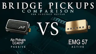 Ajo CC401P vs EMG 57 - Bridge Guitar Pickup Comparison Tone Demo