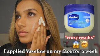 I Applied Vaseline On My Face For 7 Days *crazy results* 😱🤯