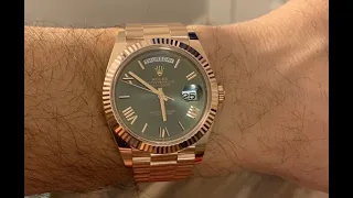 PAID WATCH REVIEWS - Rose Gold Rolex Day Date 40 - 24QA15