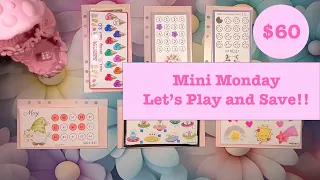 $60 Mini Monday/ Let's play and save/ Single Mom Income/ #budget #savings #savingschallenges #money