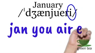 How to Pronounce January