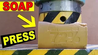 HYDRAULIC PRESS crushes the soap